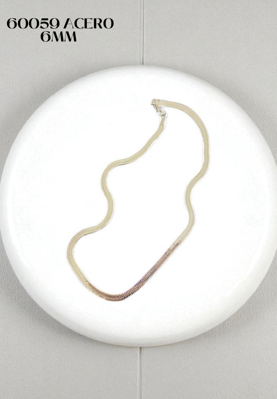 Cadena cola de rata plana 6MM