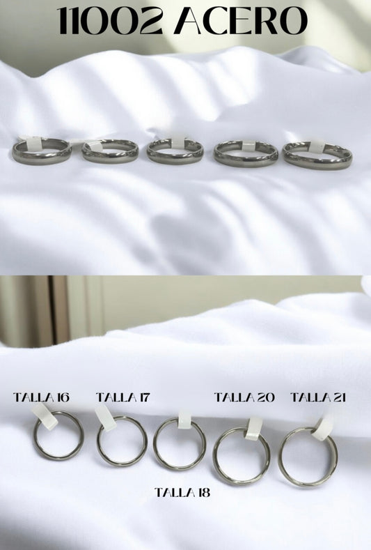 Argolla matrimonio plateado