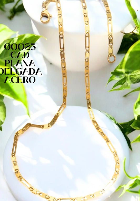 Cadena plana delgada