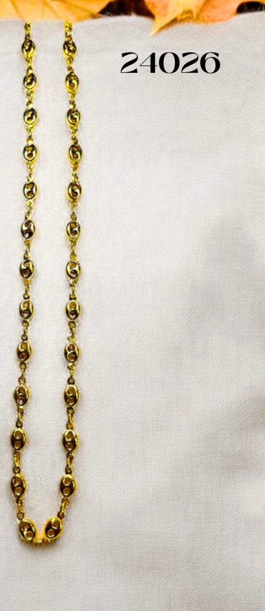 Cadena Gucci oro laminado