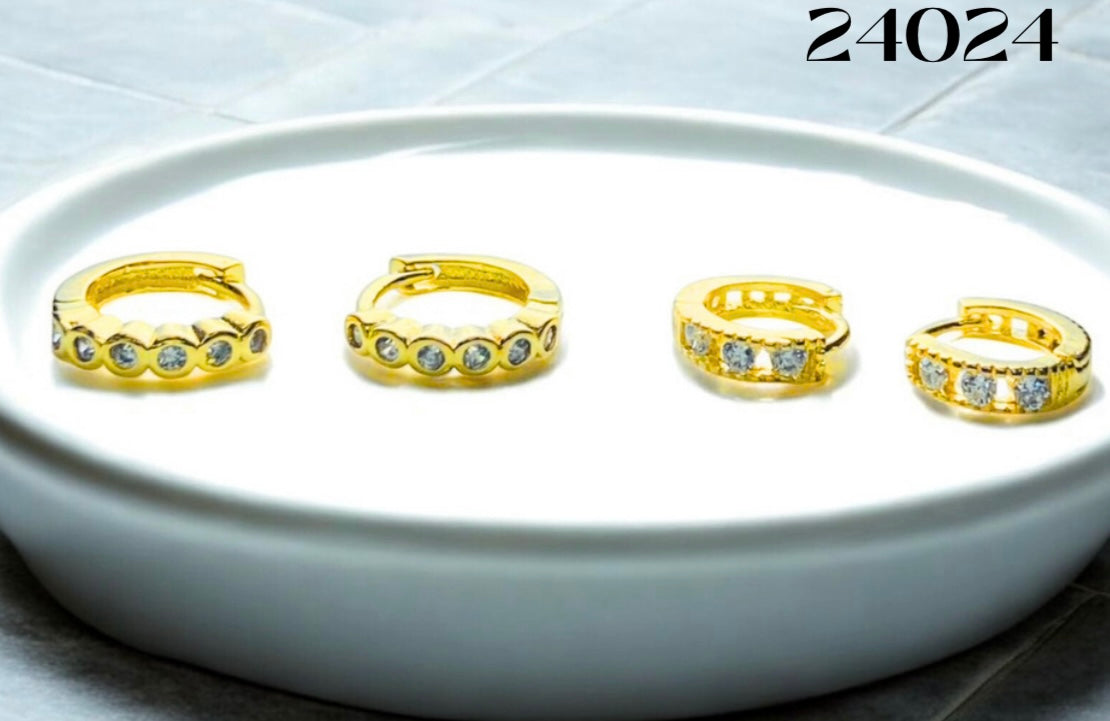 Candongas oro laminado