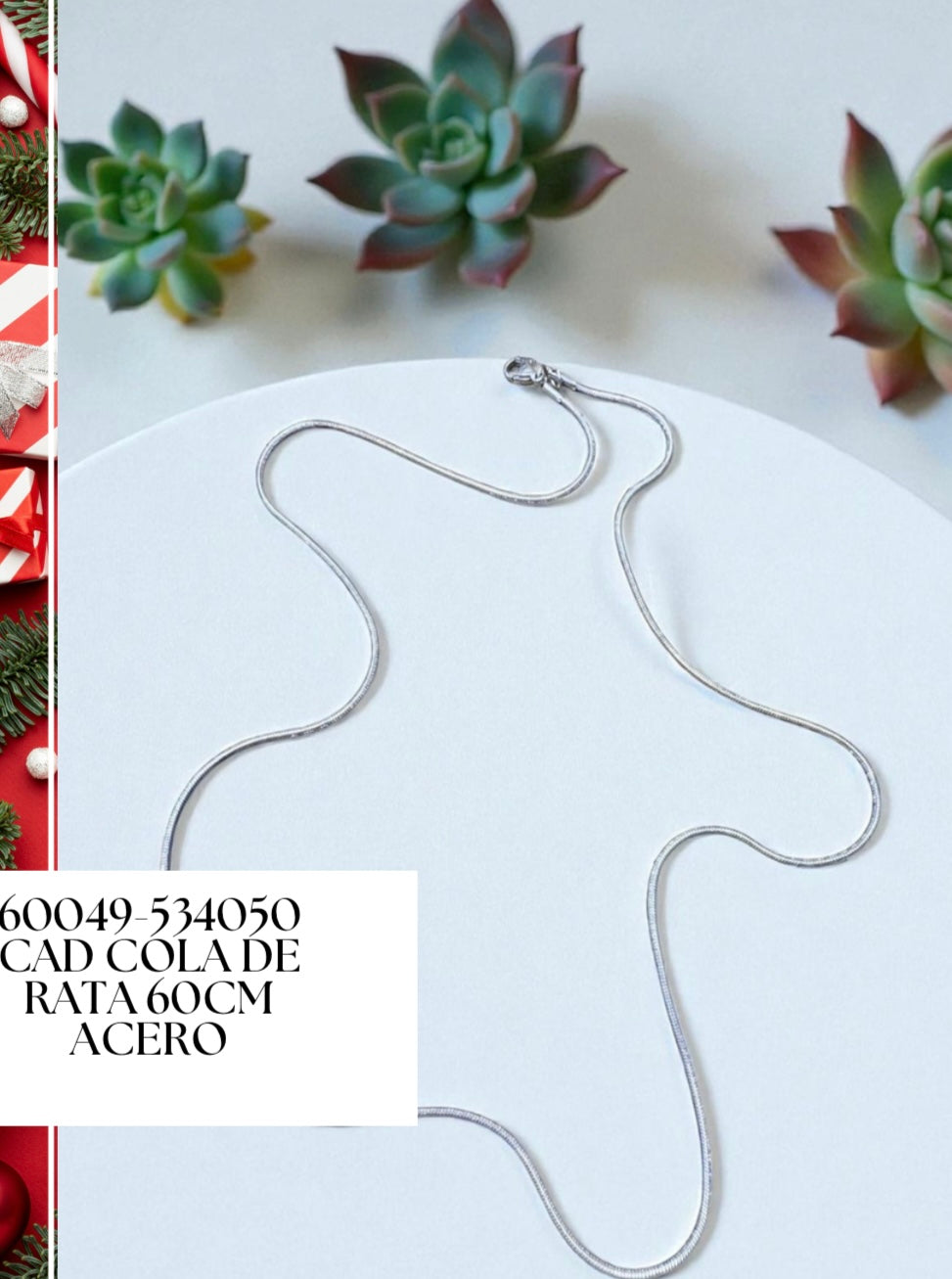 Cadena cola de rata 60CM