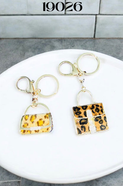 Llavero animal print y cartera
