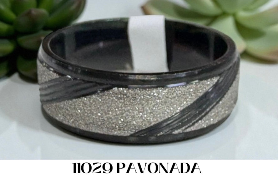 Argolla satinada pavonada